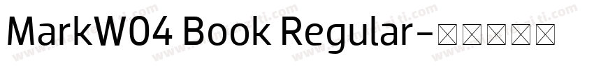 MarkW04 Book Regular字体转换